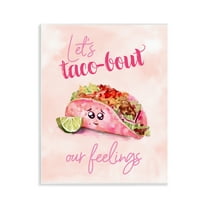 Stupell Industries Taco-Bout Our Feelings Novelty Painting Unframed Art Print Wall Art, 11 x 14