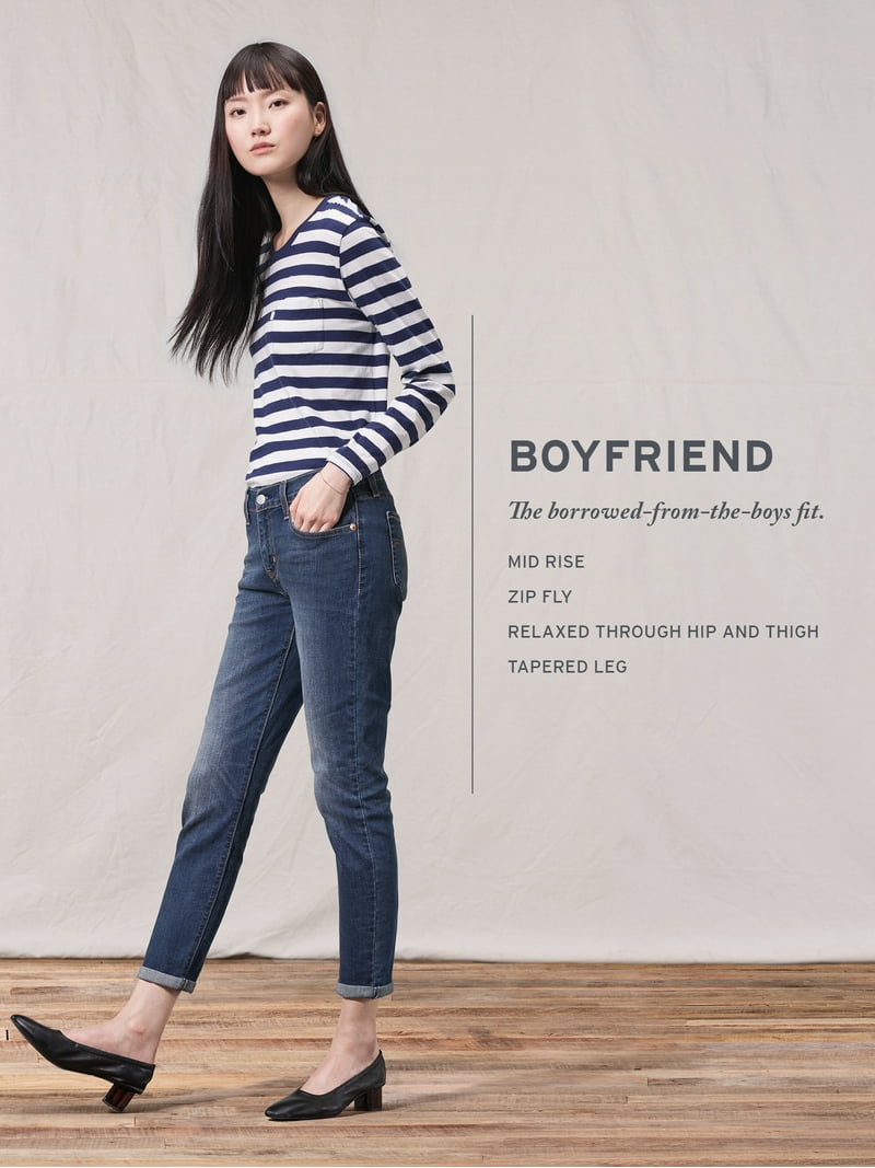 Levi's Women's Mid-Rise Boyfriend Jeans - Walmart.com