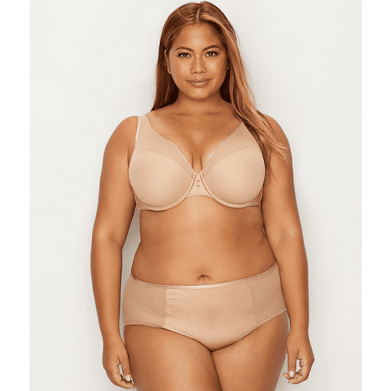 CURVY COUTURE Bombshell Nude Smooth Multi-Way Strapless Bra, US 40C, NWOT 