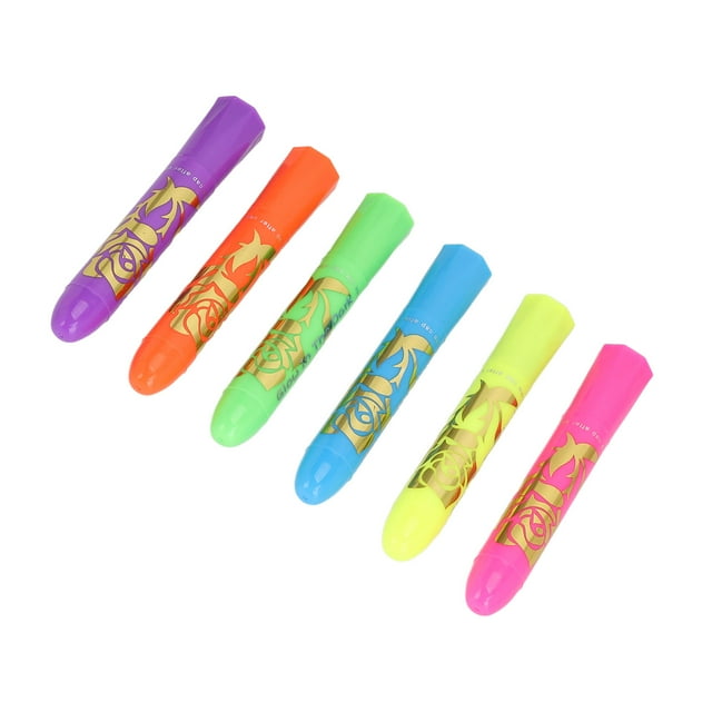 Face Paint Crayons, 6 Colors Rotating Retractable Design Face Makeup Crayons Safe for Parties Cosplay