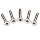 thumbnail image 1 of Varios Torllos de Rosca de Cabeza Plana de M2 / M3 M5 / M6 Allen Socket , Plata M3 * 15 Soledad Tornillos Allen, 1 of 7