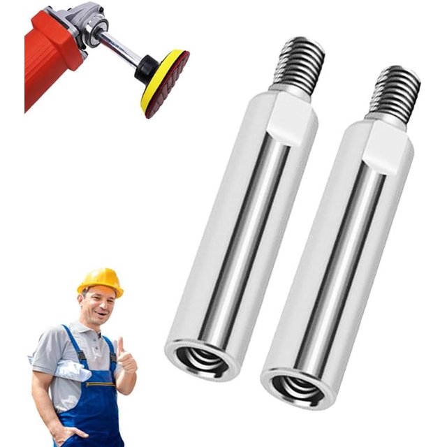 Varilla de conexión de extensión de amolra angular, palanca adaptra de máquina pulidora de rosca M10 2024, extensión de amolra angular para amolra/pulidora angular de 100 tipos (2)