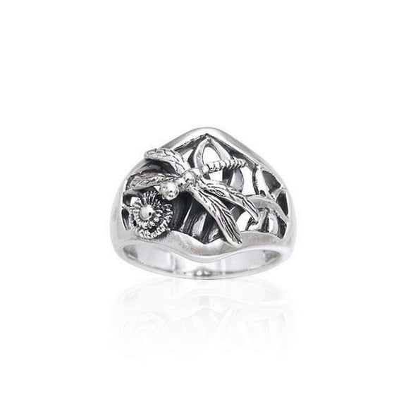 Dragonfly Ring 925 Sterling Silver Fine Animal Totem Spirit Symbolism Jewelry
