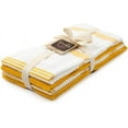 thumbnail image 5 of Sticky Toffee Kitchen Towels Dish Towels 100% Cotton, Set of 4, Yellow and White Hand Towels, Tea Towels, Reusable Absorbent Cleaning Cloths, 28 in x 16 in, 5 of 7
