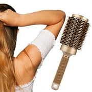 Brush for Blow Drying with Natural Boar Bristle, Professional Round Hair Brush Nano Technology Ceramic + Ionic for Hair Styling, Drying and Add Volume cool hair brushes for women(1.8 inch)