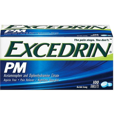 Excedrin Aspirin Free PM Tablets, 100ct