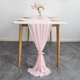 thumbnail image 1 of Chemin De Table Moderne En Mousseline De Soie - 72cm*305cm - Lavable - Pour Mariage - Decoración De Mesa - Pour Mariage, Anniversaire, Communion, 1 of 5