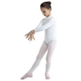 thumbnail image 3 of iiniim Kids Girls Cutout Back Gymnastic Leotard Ballet Dance Class Gym Jumpsuit Size 3-16 White 13-14, 3 of 7