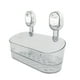thumbnail image 2 of Estante de ducha con ventosa, estante de almacenamiento, montaje en pared, organizador de baño para lavandería Gris, 2 of 9