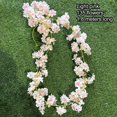 thumbnail image 2 of Girlsshop Simulation Cherry Blossom Flower Vines Artificial Flowers for Outdoors Hanging,Light Pink, 2 of 9