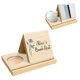 thumbnail image 3 of Personalized Wooden Triangle Book Stand with Coffee Cup Mug Holder,Custom Birth Flower Book Page Ho, 3 of 5