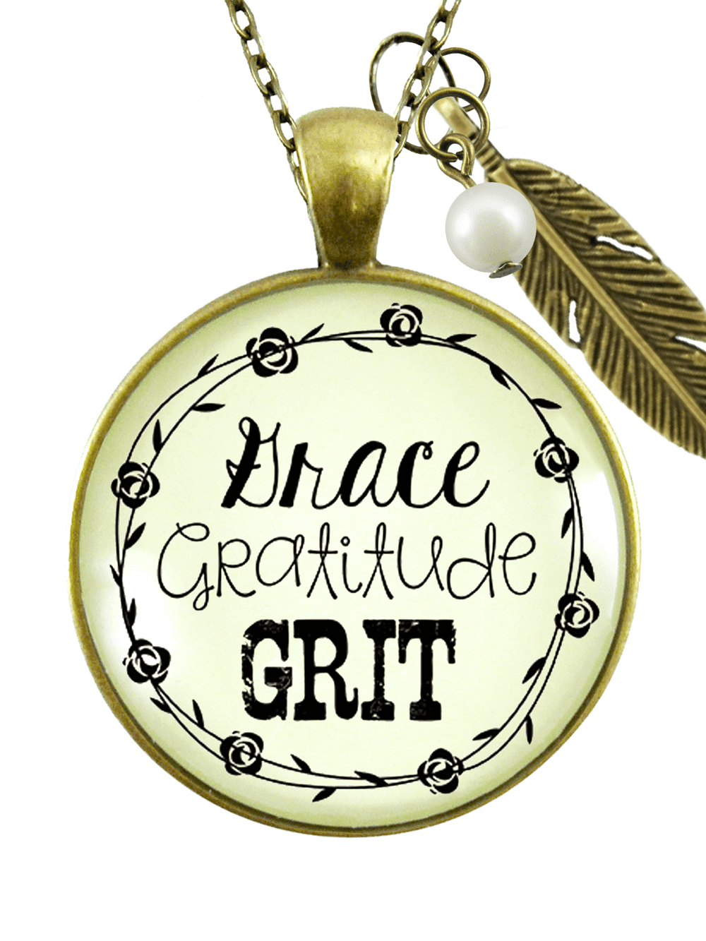 Grace Gratitude Grit Necklace Southern 