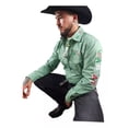 thumbnail image 1 of Camisa Ariat Bordado Tricolor Con Bandera Mex/usa En Espalda, 1 of 2