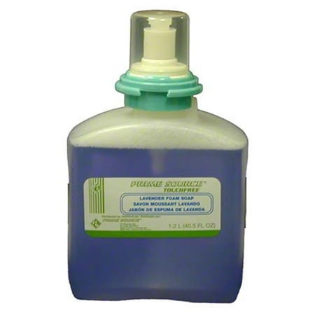 - Prime Source 75004253 1200ml Polystyrene Lavender Foam Soap Touchfree Dispenser - Case of 2