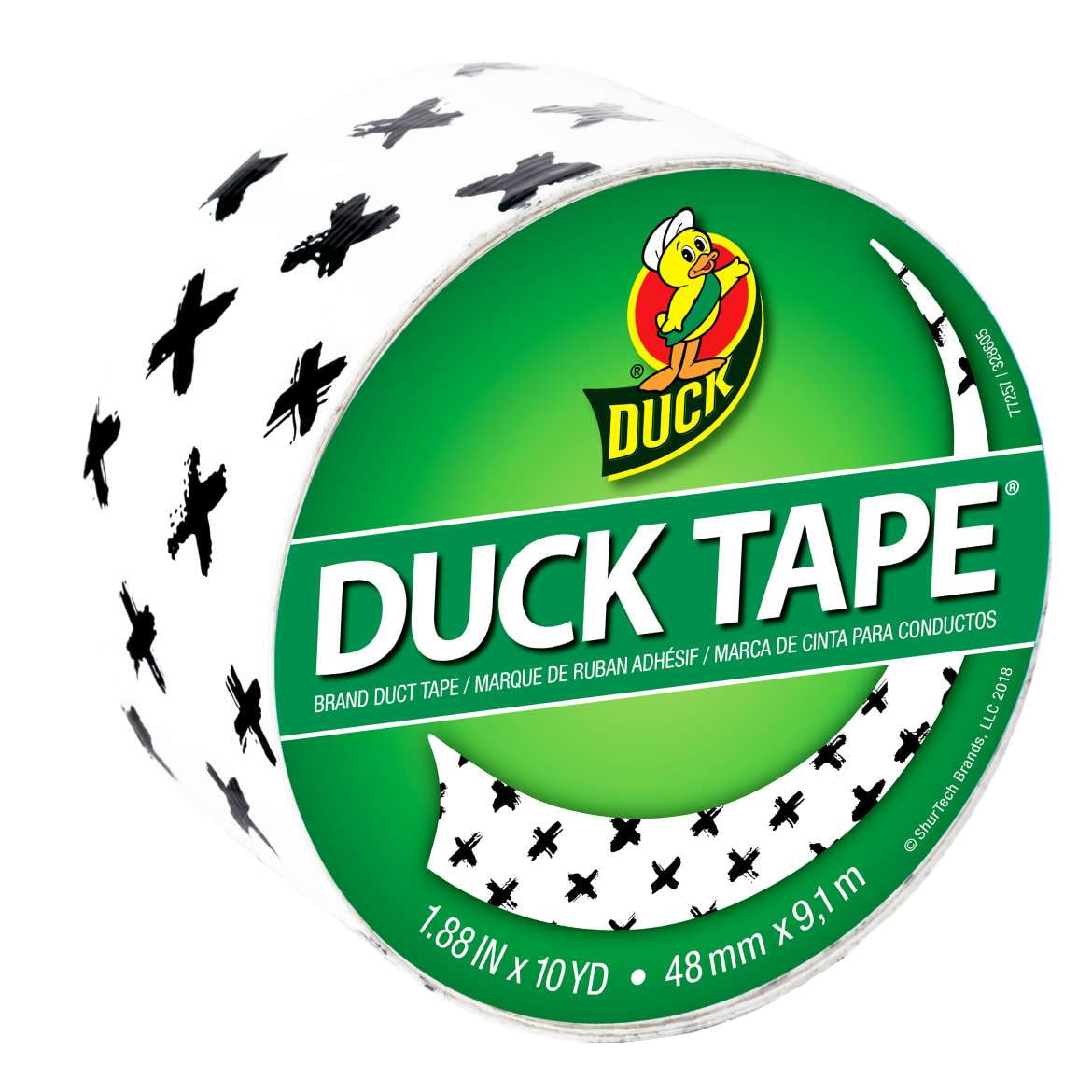 Duck Brand Printed Duct Tape Prints & Patterns: 1.88 in. x 30 ft. (Brushed X)