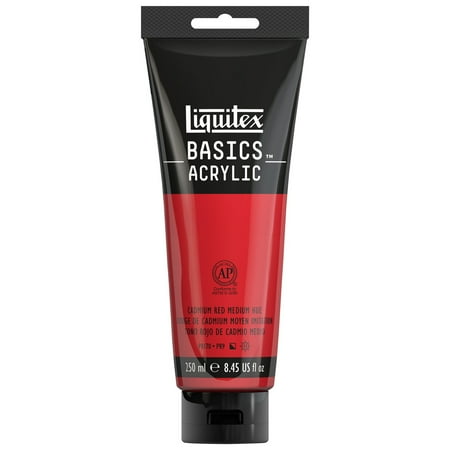 UPC: 0094376974737 | Liquitex BASICS Acrylic Color  250ml Tube  Cadmium Red Medium Hue