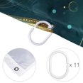 thumbnail image 4 of yowmns Waterproof Printed Curtain Set with Hooks - Stylish Bathroom Decoration for Shower | Shower Curtain Sets, Bathroom Curtain, Curtain Set, 4 of 6
