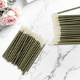 thumbnail image 4 of Unique Bargains 50 Pcs Disposable Solid Rod Lip Brush for Vacation Gold Tone Plastic Flocking, 4 of 5