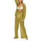 thumbnail image 2 of Txlixc Blusa de botón transparente de manga larga y pantalones de piernas anchas para mujeres Txlixc  moda, 2 of 10