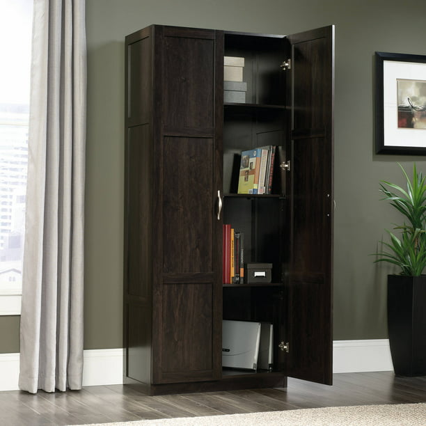 Sauder Select 2 Door Tall Storage, Tall Storage Cabinet With Doors And Shelves Living Room