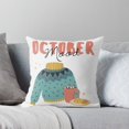 thumbnail image 6 of Ryan; October Mood Autumn Throw Pillow with Fall Leaves Design for Seasonal Couch, Living Room, Office Decor, 6 of 7