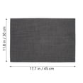 thumbnail image 3 of 6pcs Non-slip PVC Placemats for Home with Black Color and Smooth Surface Safe and Heat Resistant, 3 of 6