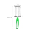 thumbnail image 2 of Cortador de fiambre de acero inoxidable, herramienta para cortar alimentos blandos, jamón, fruta, tomate, cocina (verde), 2 of 8