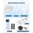 thumbnail image 7 of Lumiparty 10000 BTU Window Air Conditioner with WiFi, 3-in-1 Energy Saving AC Unit with Remote & App Control & Timer Function, Cools 450 Sq.ft., White, 7 of 7
