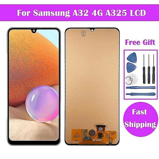 Aaa + para Samsung Galaxy A32 4g Lcd para Samsung A325 A325f Sm-a325f/ds pantalla Lcd con marco digitalizador táctil pantalla A325 Lcd