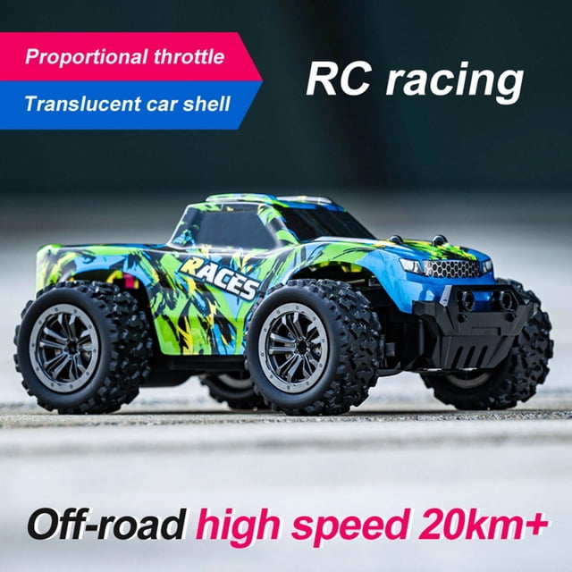 Vehículo Rc 2.4GHz Control Remoto RC Monster Truck 1/20 Escala 20km/h RC Coche con Faro