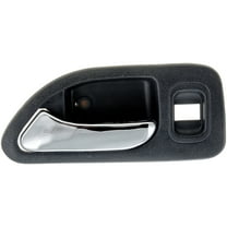 Dorman 77483 Rear Driver Side Interior Door Handle for Specific Honda Models, Chrome Lever; Black Housing