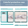 thumbnail image 3 of Allytech for Google Pixel Fold Clear Case, Hybrid Rugged Anti-Yellow Shockproof Hard Shell Back Cover Phone Case for Google Pixel Fold, Skyblue, 3 of 9