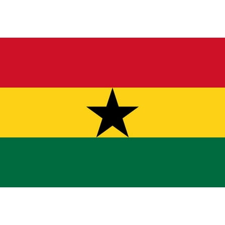 Ghana Flag Decal Sticker - 6 inches wide