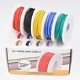 thumbnail image 5 of 18 Awg Stranded Wire 18 Gauge Tinned Copper Wire Flexible Silicone Electrical Connection Wire Kit Outer Diameter: 2.3mm, 5 Colors, 16.4ft/5m Each, Diy, 5 of 5