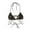 Black Gold, variant on YYDGH Halter Metallic Crop Top Shiny Triangle Bralette Rave Bra Swimsuit Top Pink Free Size