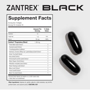 Zantrex Black – Energy Boost & Metabolism Support | Appetite Suppressant, Weight Management Formula | 60 Softgels