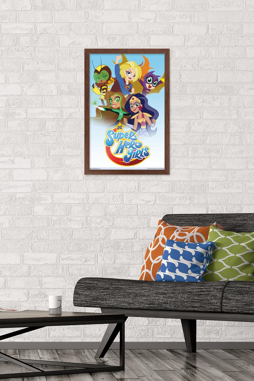 DC Comics TV - DC Super Hero Girls - Together Wall Poster, 14.725" x 22.375", Framed