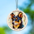 thumbnail image 6 of Dog Stained Glass Suncatcher Ornament – Holiday Ornament with Text for Loved Ones, Family & Friends, Christmas 2025 Decoration, 6 of 6