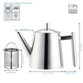 thumbnail image 2 of Tetera de acero inoxidable Easyworkz con infusor extraíble 800 ml, 2 of 8