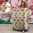thumbnail image 4 of Cartoon Construction Vehicles Traffic Cones Luggage Cover Fashion Suitcase Cover Baggage Covers Fit 25-28 Inch Luggage (Go Travel), 4 of 5