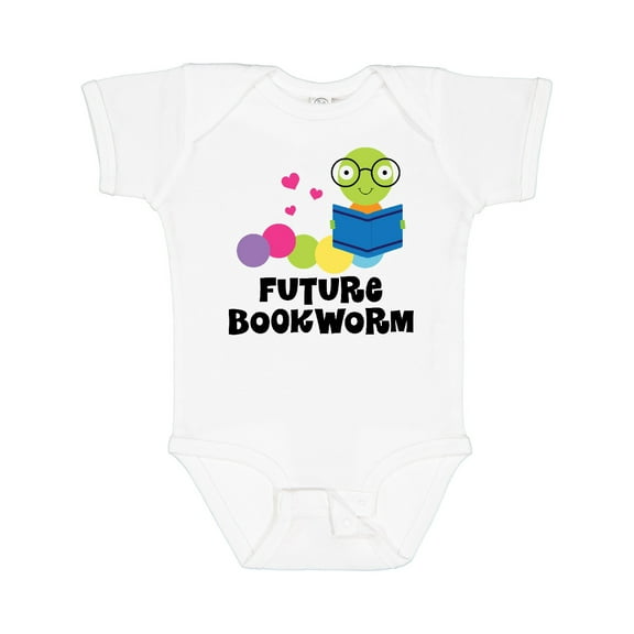 Inktastic Future Bookworm Boys or Girls Baby Bodysuit