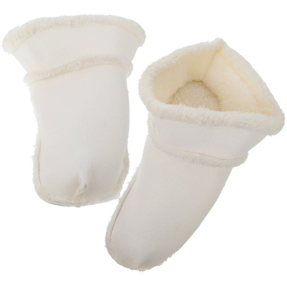 2 Pairs Men's Slippers Sandals for Women Puffy Slippers Sandals Slippers Liner Fleece Shoe Cover Liner Soles White Plush Man