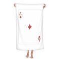 thumbnail image 1 of a playing cards pattern Hand Towel Bath Facecloth Soft Cotton Washcloth, 1 of 4
