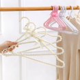 thumbnail image 5 of 5PCS Pearl coat rack cat dog clothes brace pet coat rack cute mini small clothes hanging coat rack plastic (25cm-pink,5 PCS), 5 of 7
