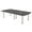 Asian Night w/Silver Base with Electric, variant on 8X4 Arc Rectangle Conference Table Silver Post Legs Power And Data