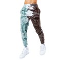 thumbnail image 1 of Hype - Pantalón de Chándal Diseño Teñida con Nudos para Hombre (Marrón Oscuro, Menta, Blanco), 1 of 4