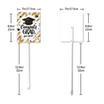 thumbnail image 2 of Eveokoki Congrats Grad You Did It Decorative Signage, 7x8.8 Inch Aluminum Graduation Lawn Sign with Stakes, Waterproof for Outdoor Garden Decorations Supplies, 2 of 6