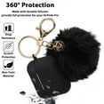 thumbnail image 3 of Protective Case Cover for Airpods Pro Charging Case, Upgraded Air Pods 3 Silicone Case Skin Newest with Soft Cute Fur Ball Pom Pom Keychain Kit, 3 of 9