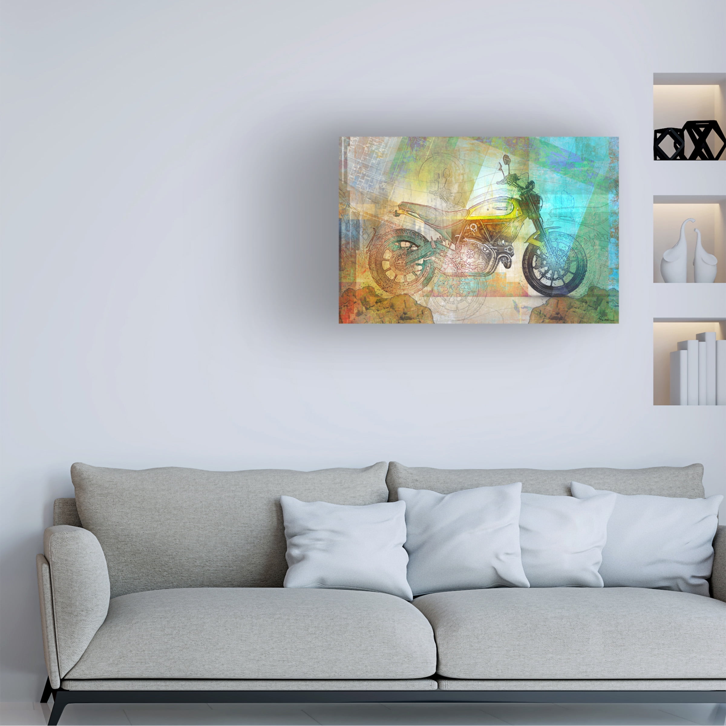 Greg Simanson 'Ducati Scrambler' Canvas Art