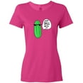 thumbnail image 3 of Inktastic Just Dill with It Chill Dill Pickle in Sunglasses Women's T-Shirt, 3 of 5